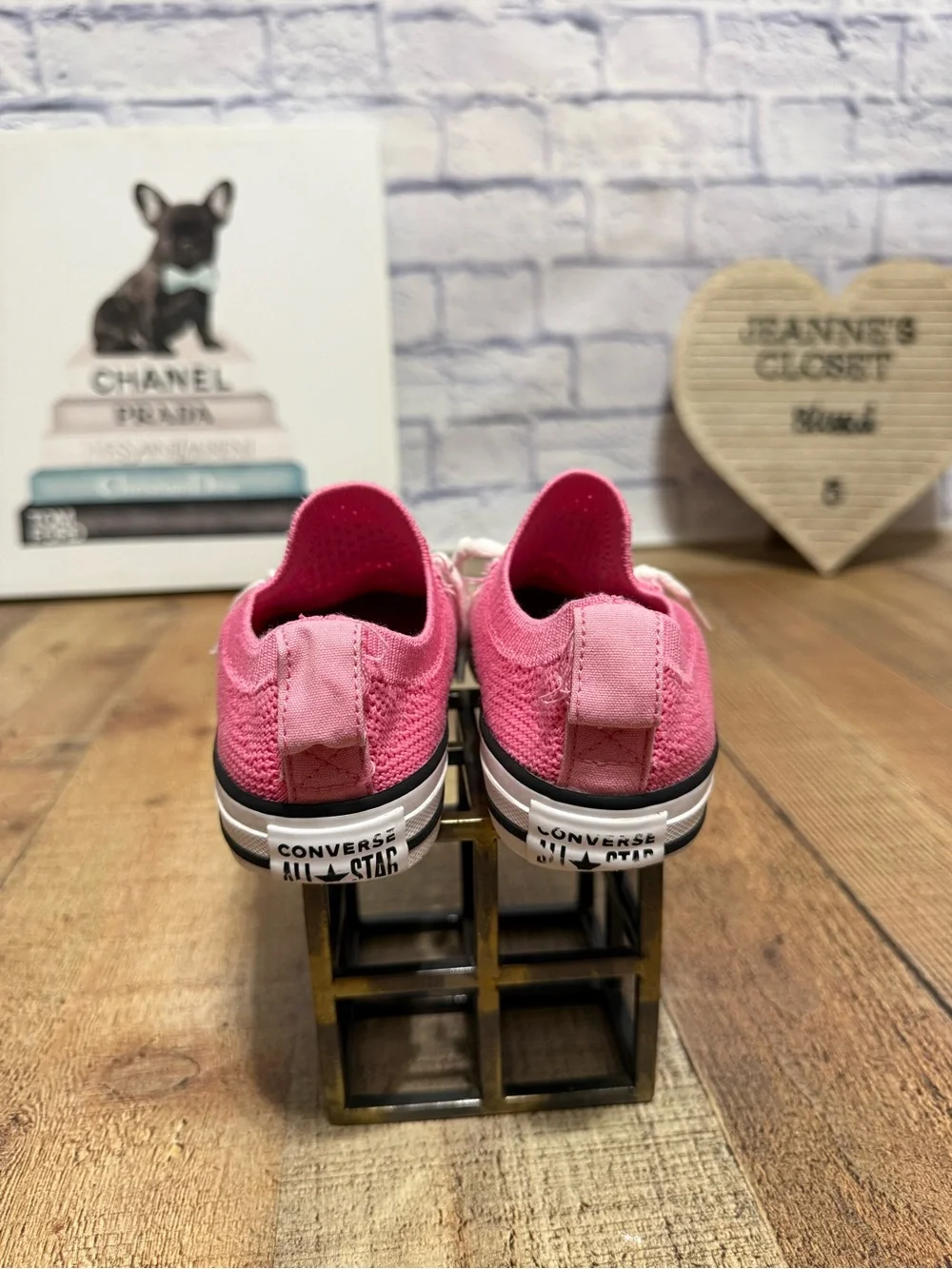 Converse Chuck‎ Taylor All Star Big Kid Girls' Knit Slip-On Shoes size 12